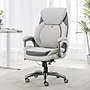Sharper Image S-600 Active Lumbar Heated Ergonomic Bonded Leather Swivel Executive Massage Chair, Off-White (60098-OWHT)~#|#~1F3FD9DE-832D-484B-A0CCB19C86DC7DD7_sc7