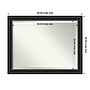 Amanti Art Ridge Black Frame Wall Mirror, 35.5" x 45.5" (A42674593703)~#|#~1F43FCB8-E84F-4C22-BDF7C7CB97141F3F_sc7