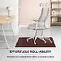 Anji Mountain Plush Bamboo Carpet & Hard Floor Chair Mat, 42" x 48", Dark Cherry (AMB0500-1011)~#|#~1F501E4F-4B2E-4085-B7943216856727B5_sc7