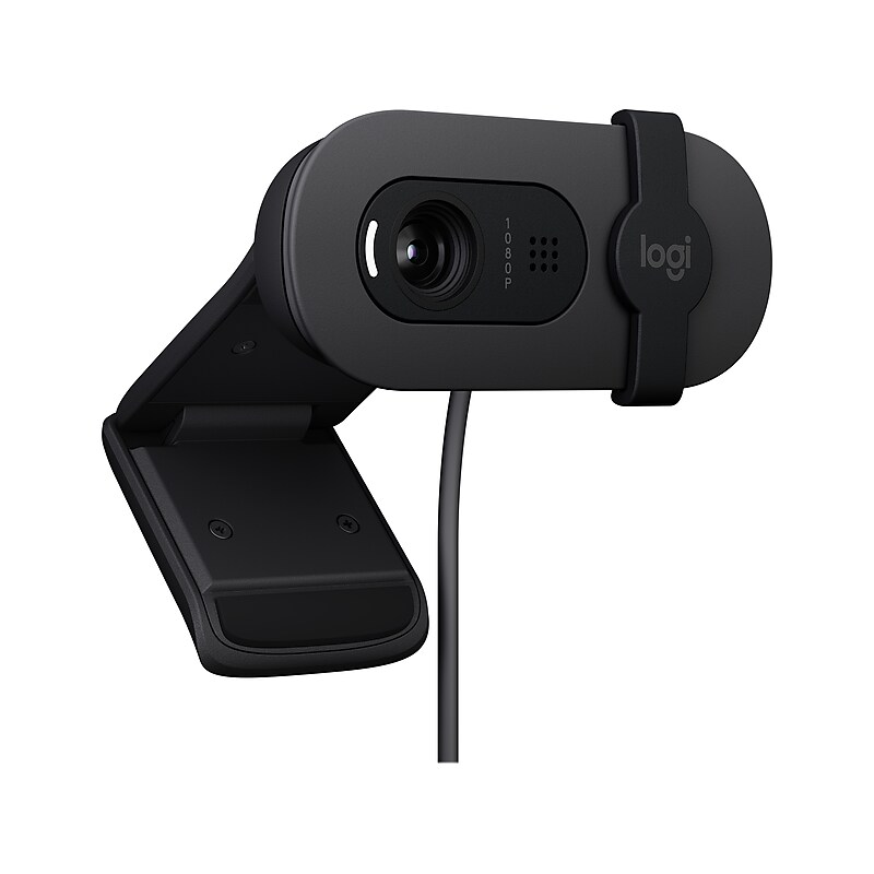 Logitech Brio 105 Full HD 1080p Webcam, 2 Megapixels, Black (960-001579) image 1