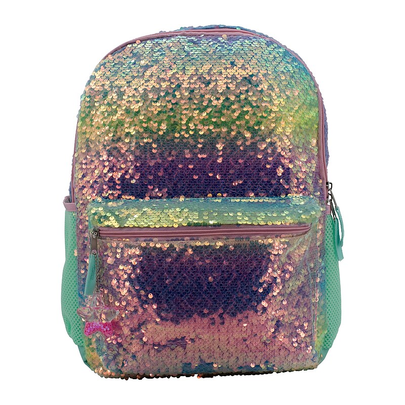 Acccessory Innovations Ombre Sequin Kids Laptop Backpack, Large (B25GC63985-ST) image 1