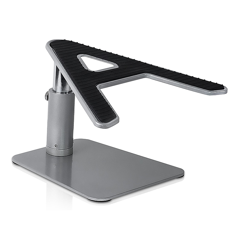 Mount-It! 2" x 10" Adjustable Height Laptop Riser for 11"-15" Laptops, Silver (MI-7271) image 1