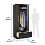 Sauder HomePlus 71"H Storage Armoire with 2 Shelves, Raven Oak (446896)~#|#~1F573639-F9E1-46ED-A0D6F955D089E80B_sc7