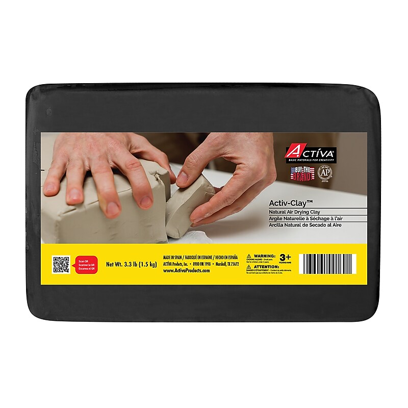 Activa Activ-Clay Air Drying Clay, Black (API184) image 1