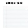 Staples® Accel 1-Subject Subject Notebooks, 8.5" x 11", College Ruled, 100 Sheets, White (25539M)~#|#~1F5B7C11-1888-4160-B4F6F6F2E4D0342E_sc7
