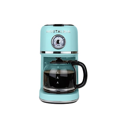 Nostalgia Classic Retro 10-Cups Automatic Drip Coffee Maker, Aqua (NCRCOF10AQ6A) Sansujyuku sansujyuku.com
