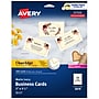 Avery Clean Edge Business Cards, 3.5" x 2", Matte Ivory, 200/Pack (5876)~#|#~1F6295BD-3101-497C-9D8ABAC2674FB52A_sc7