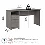 Bush Furniture Cabot 60"W Computer Desk with Drawers, Modern Gray (WC31360)~#|#~1F6ABFC1-5537-4857-97C1C6869C71C3B4_sc7