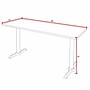 Regency 48-inch Metal & Wood Training Table, Cherry~#|#~1F6EA82A-FAAC-4BCB-B39812E1F0112CB0_sc7