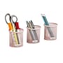 Mind Reader 3-Compartment Metal Pen Holder, Pink (CLIPMESH3-PNK)~#|#~1F774B8C-6769-48B5-B4E8F277FA6EE7A8_sc7