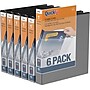 Davis Group QuickFit 1" 3-Ring Standard Binders, Black, 6/Pack (88011-06)~#|#~1F77B372-FF34-42C3-B4CF5DCC8CE06B09_sc7
