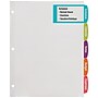 Avery Big Tab Printable Paper Dividers with Large White Labels, 5 Tabs, White, 20 Sets/Pack (14440)~#|#~C9038352-105B-4312-AAEB0E8FC7003F42_sc7
