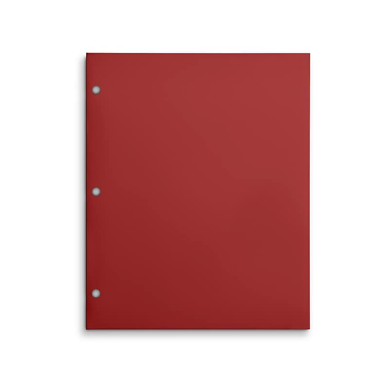 Staples 3-Hole Punched 4-Pocket Paper Folder, Red (ST56209-CC) image 1