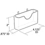 Azar Card Holder, 4.125" x 2", Horizontal, Desktop/Wall, Clear, Acrylic, 10/Pack (252008-10PK )~#|#~1F8A21E0-A070-4419-8145A737C0AFBF65_sc7
