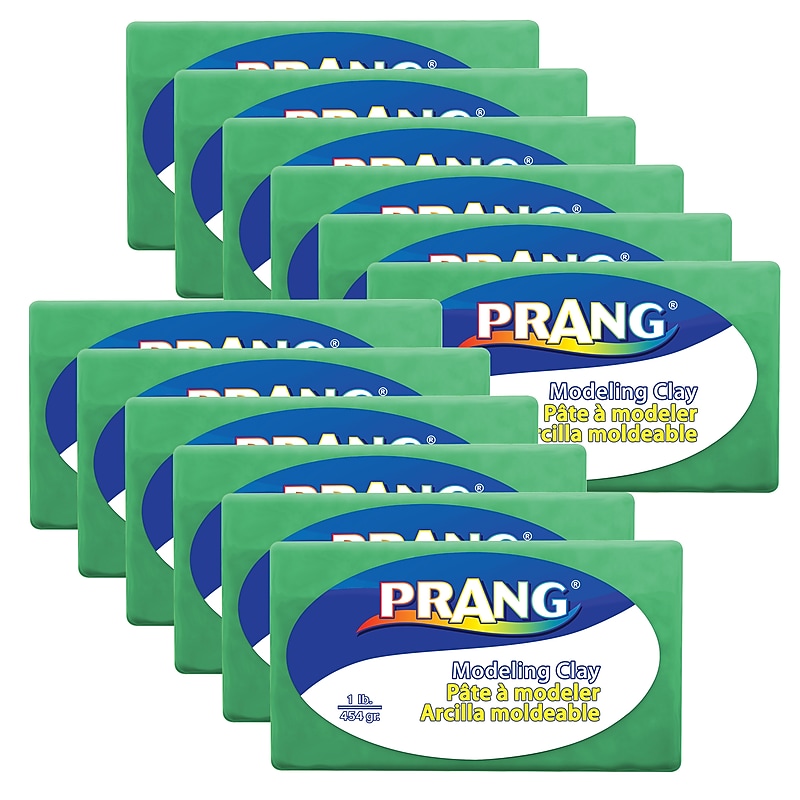 Prang Modeling Clay, Green, 12/Bundle (DIX00784-12) image 1