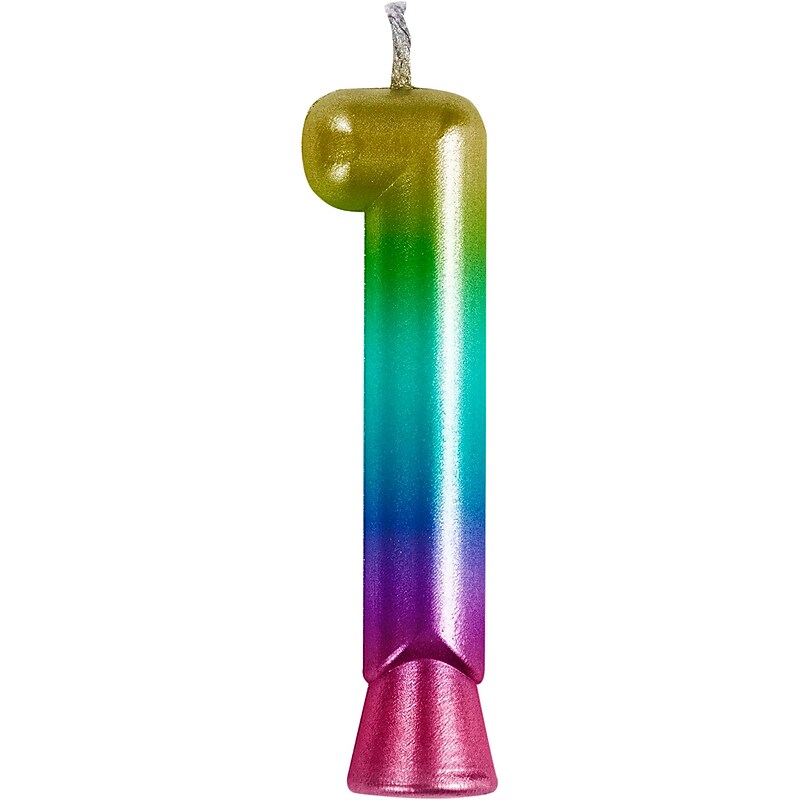 Creative Converting Birthday Candles, Rainbow, 12/Pack (365105) image 1