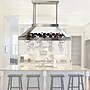Elegant Designs 2 Light LED Overhead Wine Rack, Brushed Nickel (WR1000-BSN)~#|#~1F90B9A9-7658-4C07-AC2DAA1686EDD145_sc7