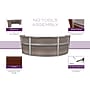 Regency Marque 144"W Curved Reception Desk Workstation, Driftwood Gray (77293GY)~#|#~1F90F0BB-A869-46F7-BB359BF8FAC8FF0E_sc7
