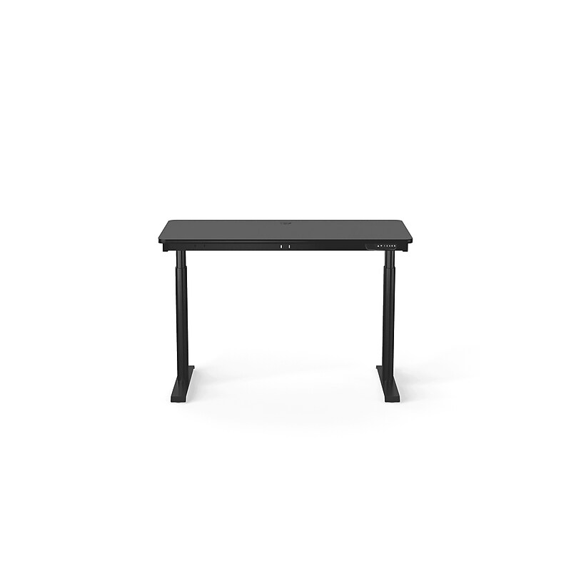 VersaDesk PowerLift 48"W Electric Rectangular Adjustable Standing Desk, Black (PLSDR4824-BB-APP) image 1