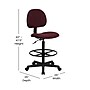 Flash Furniture Mid Back Fabric Ergonomic Drafting Stool, Burgundy (BT659BY)~#|#~1F92CB31-FD1F-4A7B-8730AB8CFA8CC525_sc7