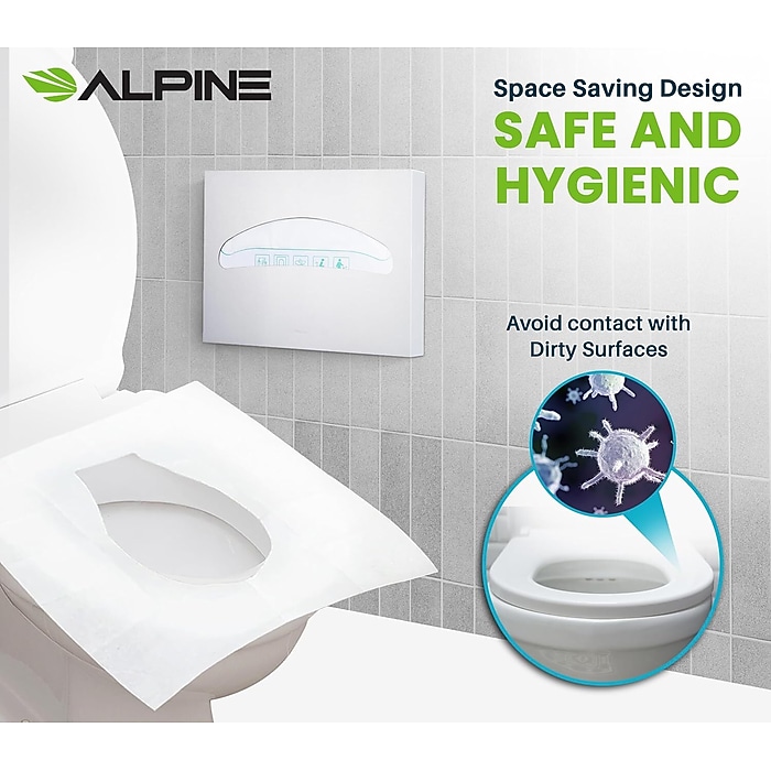 Alpine Industries Toilet Seat Cover Dispenser, Half-Fold