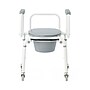 Medline Bedside Commode, Drop Arms, Back Bar, Aluminum Frame, 300 lb. Capacity (G1-506DWX1)~#|#~1F953D1D-C23D-4241-B7E73B7787CF8048_sc7