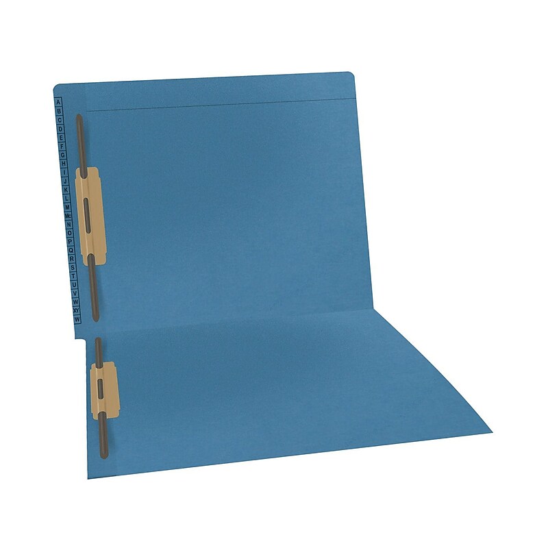 Medical Arts Press Kardex Match Reinforced End Tab File Folder, Letter-Size, Blue, 50/Box (F1180-BLU) image 1