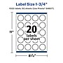 Avery Laser/Inkjet Multipurpose StarburstLabels, 1.75" Dia, Glossy White, 1000/Box (94607)~#|#~1F9C4426-F7BA-4DAE-BA2FBAAB52612188_sc7