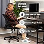 Mind Reader Memory Foam Ergonomic Lower Back Cushion Office Chair Support, Black (VERTBACK-BLK)~#|#~1F9CAA3D-6702-49A1-BFA5B69A8A35237E_sc7
