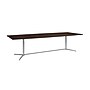 Bush Business Furniture 120W x 48D Boat Shaped Conference Table with Metal Base, Black Walnut (99TBM120BWSVK)~#|#~1F9D844A-7DA7-4842-B25A72FB782D8BB5_sc7