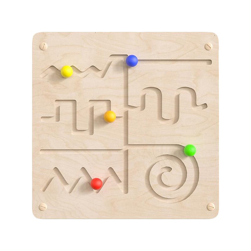 Flash Furniture Bright Beginnings Maze Motor Skills STEAM Wall Activity Board (MK-ME14337-GG) image 1