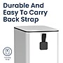 Nine Stars Stainless Steel Step Trash Can, 2.6 Gallon, White (XZD-10-88WH)~#|#~1FA32D19-1925-4A85-AB1296637859B2CC_sc7