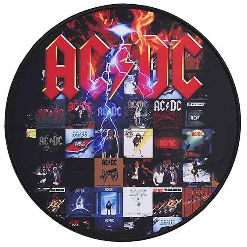 Subsonic AC/DC 11.8" Round Gaming Mouse Pad (SA5646-A2) image 1
