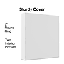 Staples 2" 3-Ring View Binder, White (ST23725-CC)~#|#~1FA7923C-05B7-449D-9E089016BD8481FD_sc7