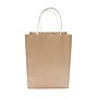 Cosco 10" x 8" x 4.5" Kraft Paper Shopping Bags, Brown, 50/Box (098375)~#|#~1FAA5D4A-68D5-4F4F-B1D034BE89A34520_sc7