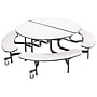 NPS MTR Series 60" Round Mobile Cafeteria Table With Benches, Grey Nebula (MTR60B-MDPEPCGYGY)~#|#~1FABF80D-8E0C-416F-BE9C33CC6938DC2D_sc7