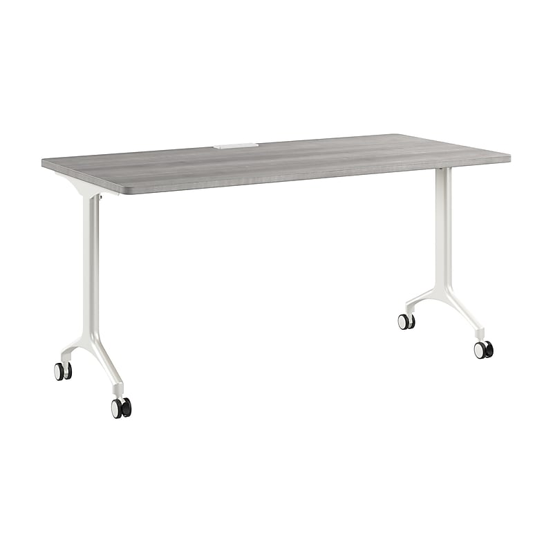 Bush Business Furniture Synergy 60"W Rectangular Conference Table, Platinum Gray (SGD260PG) image 1