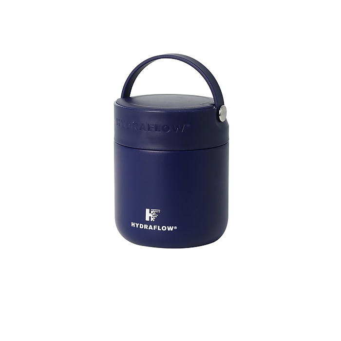 HYDRAFLOW Stainless Steel Vacuum Insulated Food Jar, 20 Navy