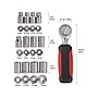 Apollo Tools 13-Piece 0.25" Drive Metric Socket Set, Red/Black (DT5023)~#|#~1FAF2720-860F-4011-BFBA39261AEB7C82_sc7