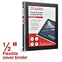 Staples Heavy Duty 1/2" 3-Ring Flexible Poly Binders, Black (ST62606)~#|#~1FB342C8-34A8-4D3A-A027E783C72CC49F_sc7
