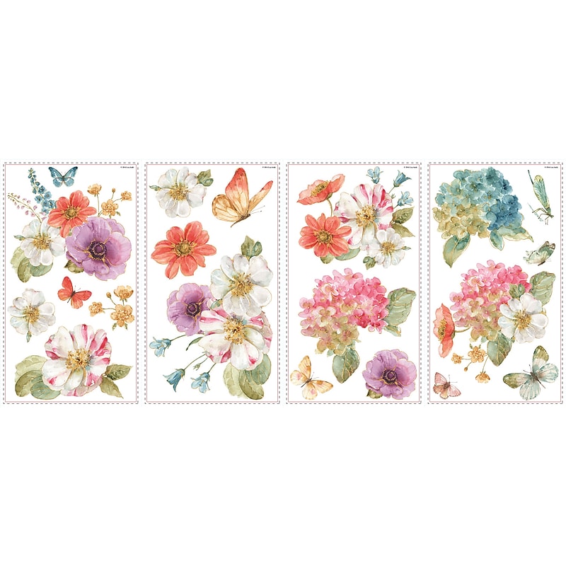York Wallcoverings Lisa Audit Garden Bouquet Contemporary Decals, Botanical (RMK3262SCS) image 1