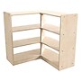 Flash Furniture Bright Beginnings 6-Section Open Corner Storage Unit, 31.5"H x 31.5"W x 31.5"D, Brown (MK-KE24053-GG)~#|#~1FBC59A6-7B03-41F0-87B9174FB7EED369_sc7