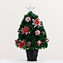 Nearly Natural 24-in Pre-Lit Fiber Optic Artificial Christmas Tree with Ornaments, Poinsettia and Star Topper (T4752)~#|#~1FBFA1DF-EA68-4381-98EA283D0DFFE75D_sc7