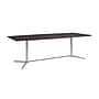 Bush Business Furniture 96W x 42D Boat Shaped Conference Table with Metal Base, Storm Gray (99TBM96SGSVK)~#|#~1FBFC51D-57F2-4AE8-8B3CF90709BFA13F_sc7