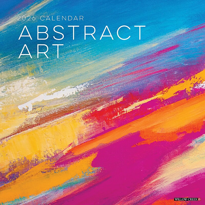 2026 Willow Creek Abstract Art 12" x 12" Monthly Wall Calendar (49778) image 1