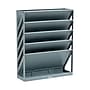 Mind Reader 5-Compartment Mountable Plastic Vertical File Storage, Gray  (WALLANCH-GRY)~#|#~1FC5F01B-7686-4667-A33B6CDCF0EE1770_sc7