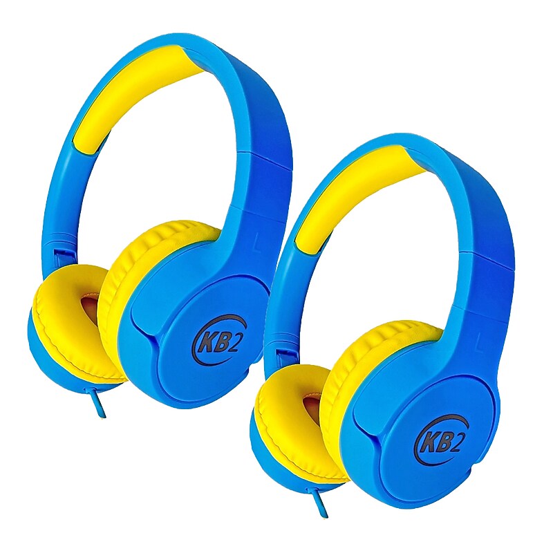 Contixo KB2 Premium Kids Headphones, Blue, 2/Pack (CNXKB2BLUE-2) image 1