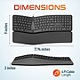 Delton KB250 Wired Ergonomic Keyboard with Cushioned Wrist Rest, USB-A, Black (DKBE250-U)~#|#~1FC7865E-7ECC-495E-8A84AA1666DB5BB1_sc7