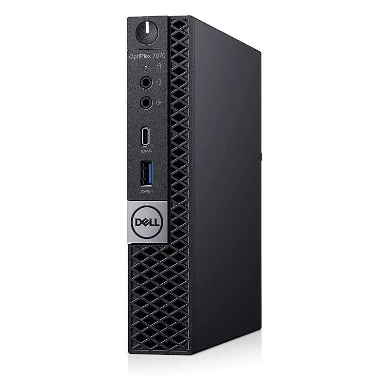 Dell OptiPlex 7070 Micro Refurbished Desktop Computer, Intel Core i7-9700T 2.0GHz, 16GB RAM, 512GB SSD, Windows 11 Pro image 1