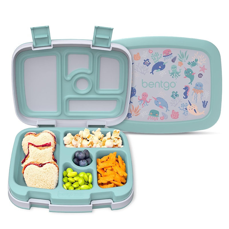 bentgo Kids Bento Box, 5-Compartment, Sea Life, 19.2 oz. (BGKDPT-SLF) image 1